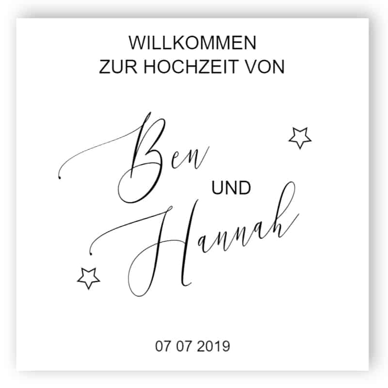 Willkommen bei der Hochzeit