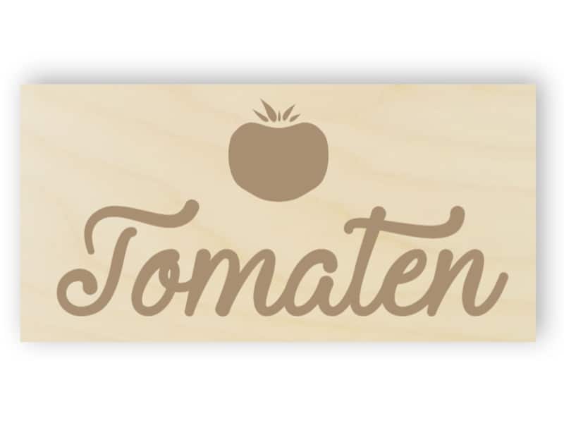 Tomaten Schild