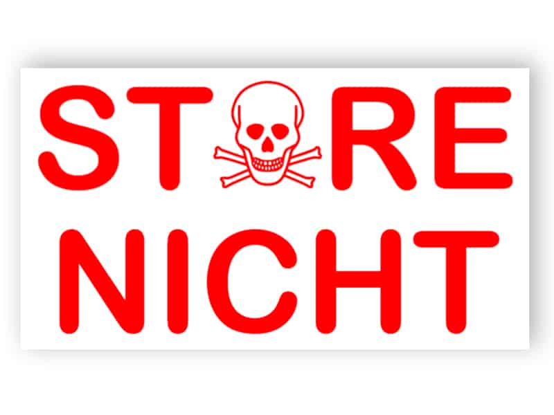 Bitte nicht stören - Rot Schild