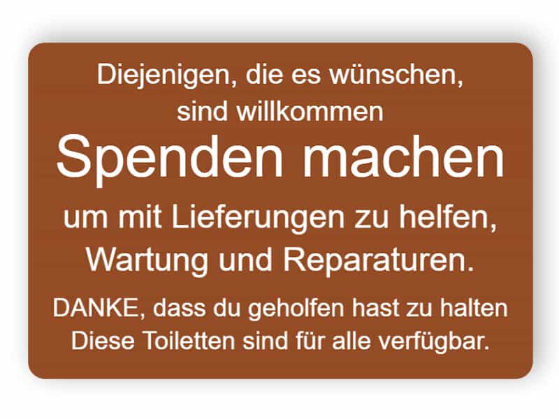 Willkommen, um Spenden zu machen