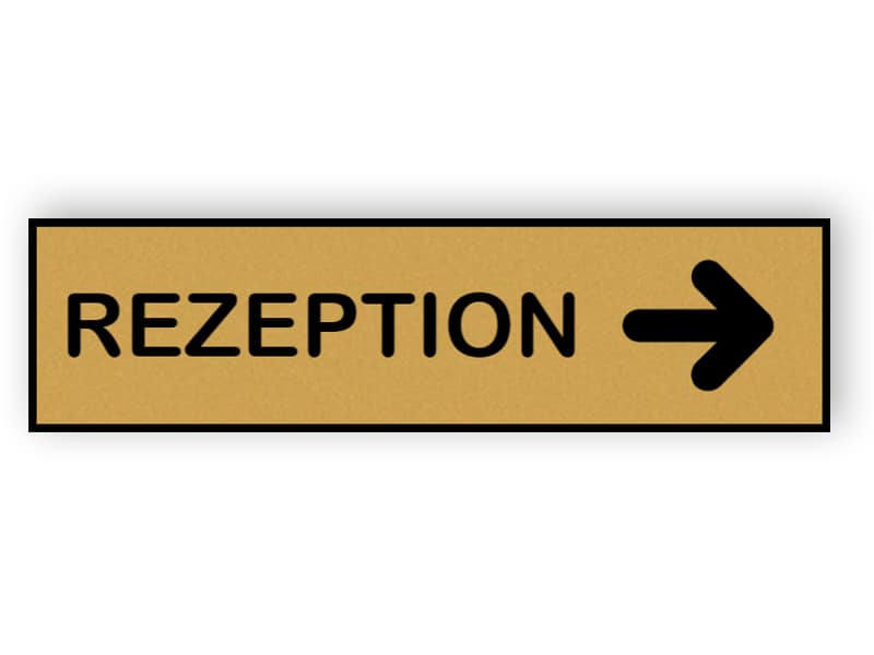 Rezeption Schild 1