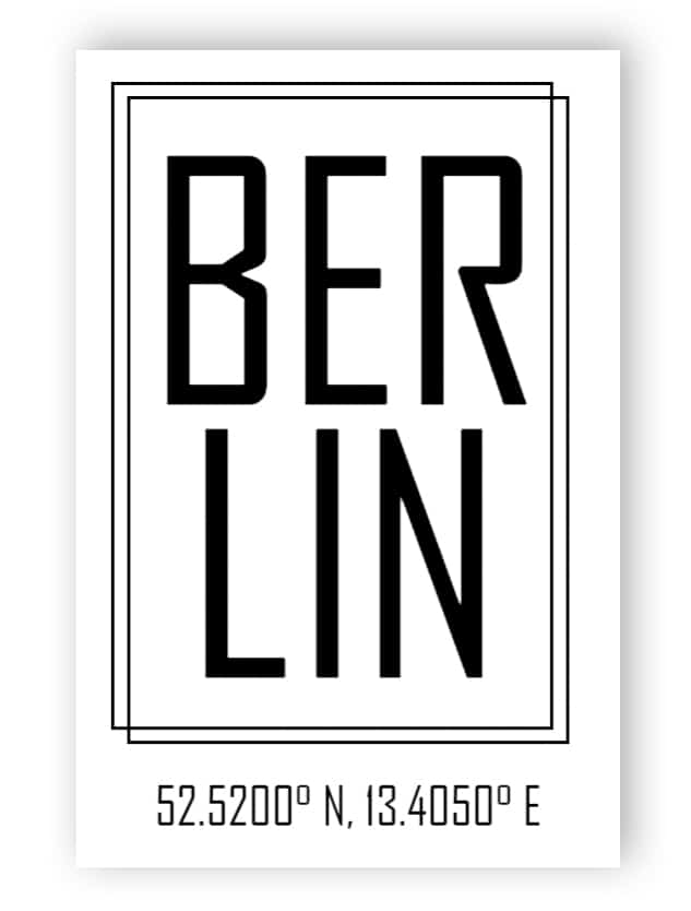 Weißes Berliner Schild