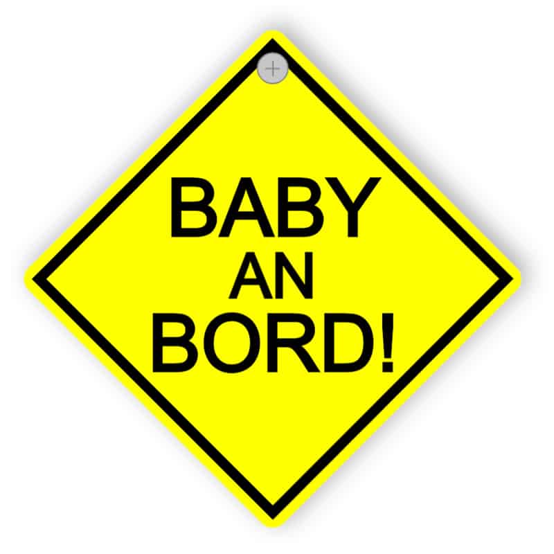 Auto-Schild - Baby an Bord