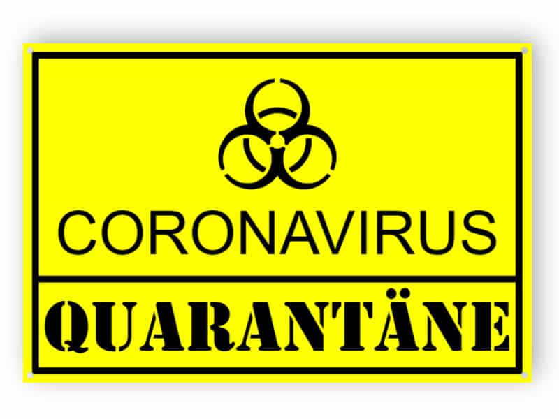 Coronavirus quarantäne