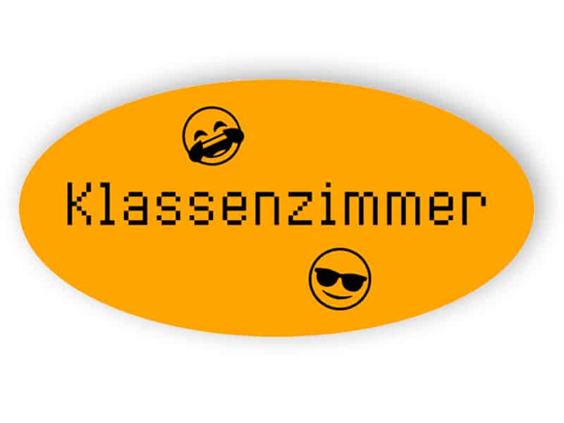 Klassenzimmer Schild