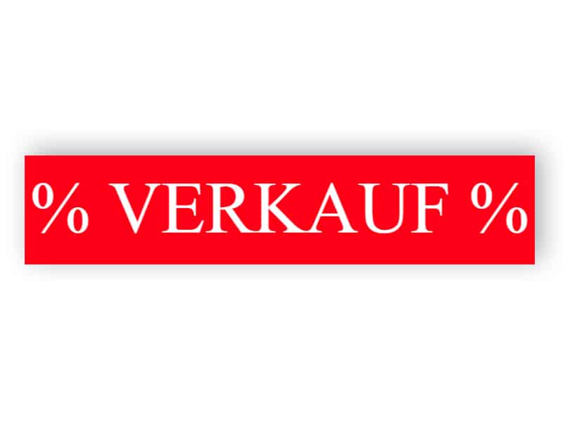 Verkaufsaufkleber