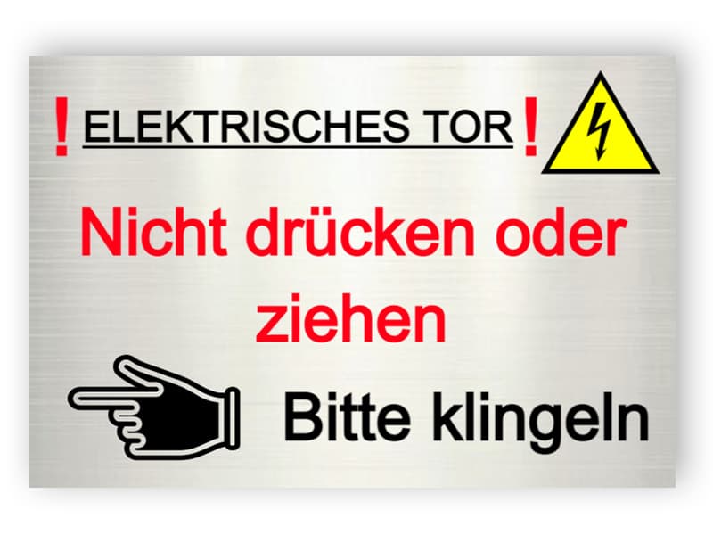 Elektrisches Tor - klingeln