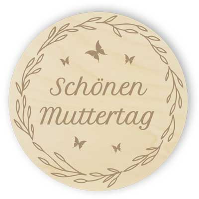 Schönen Muttertag - Tablett für eine Tasse