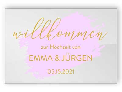 Willkommen zur Hochzeit von