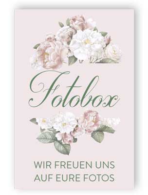 Fotobox Schild