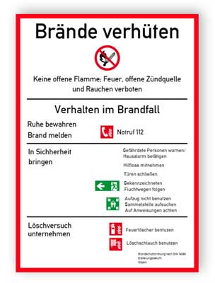 Brandschutzordnung