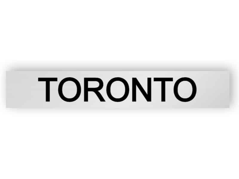 Toronto - Silber Schild