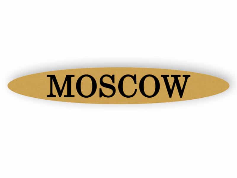 Moskau - Gold Schild
