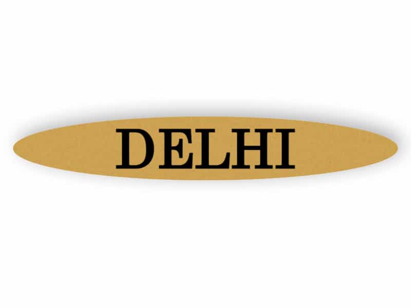 Delhi - Gold Schild