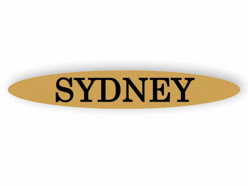 Sydney - Gold Schild