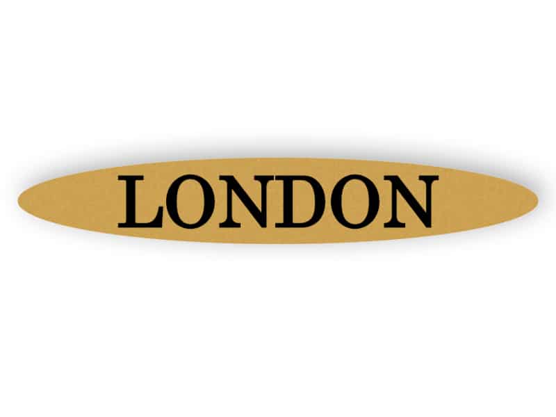 London - Gold-Schild