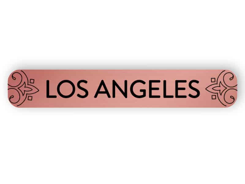 Los Angeles - Roségold Schild