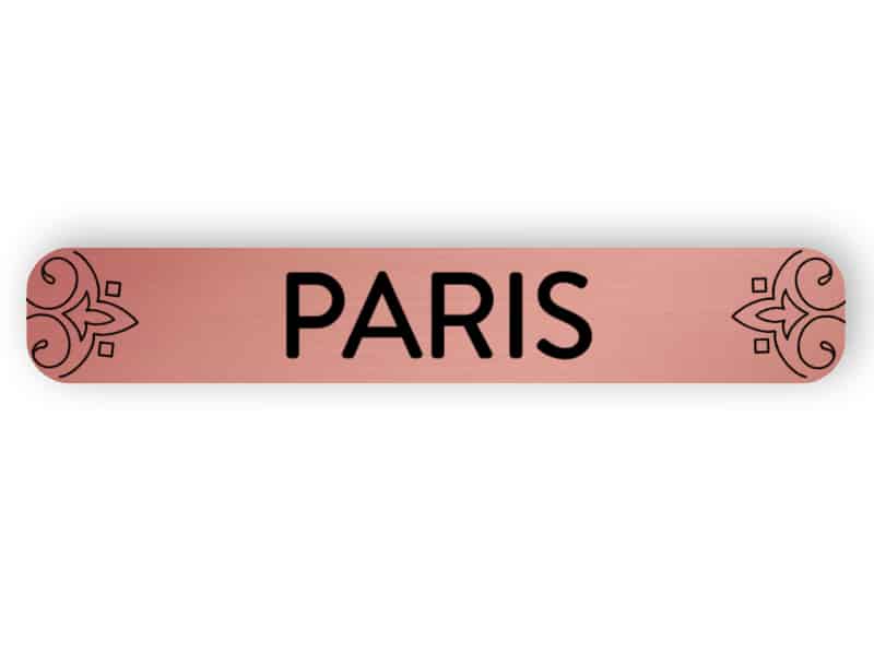 Paris - Rotgold Schild