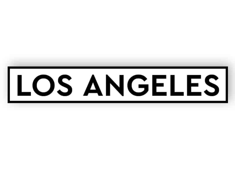 Los Angeles - weißes Schild