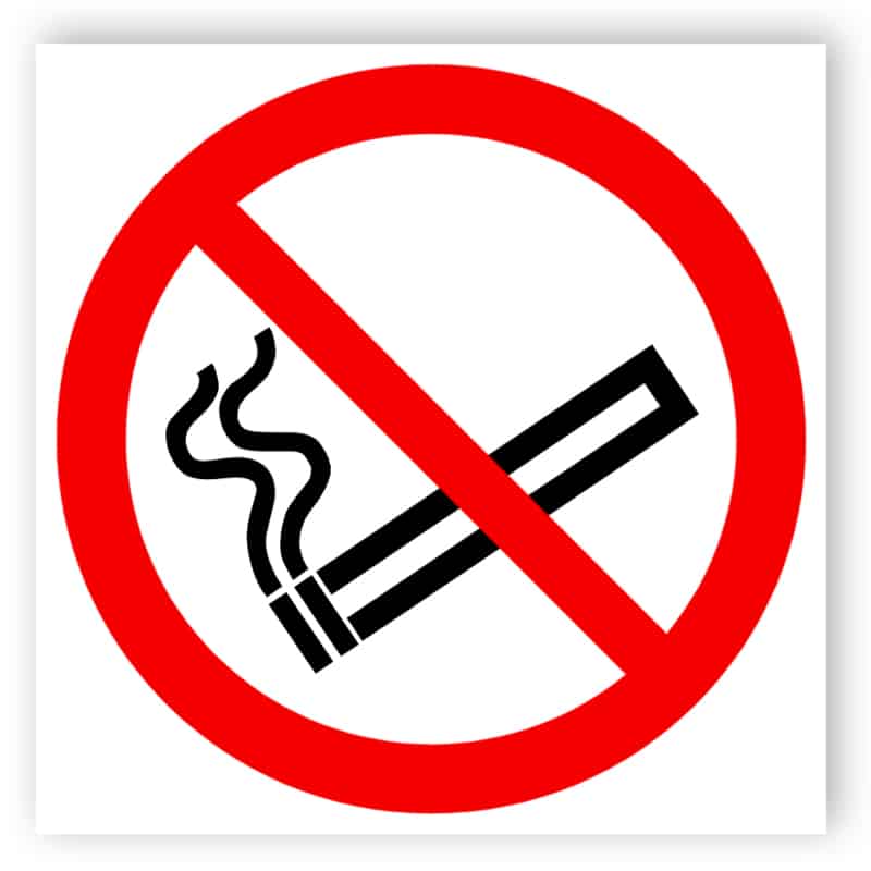 Rauchen verboten - Aufkleber