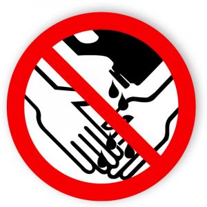 Händewaschen mit Losungsmitteln verboten