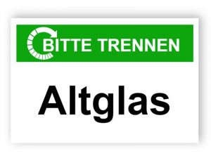 Bitte trennen / Altglas