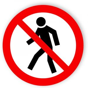Für Fußgänger verboten