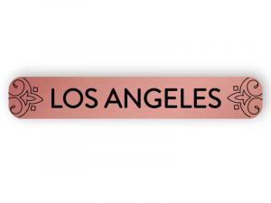 Los Angeles - Roségold Schild