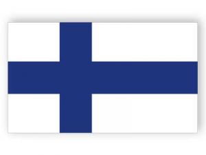Finnische Flagge - Aufkleber