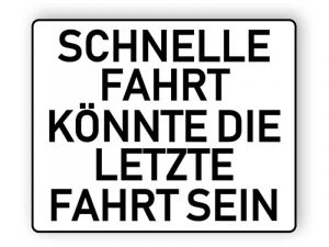 Schnelle Fahrt konnte letzte Fahrt Aufkleber sein