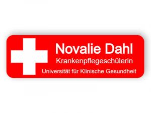 Namensschild für Krankenschwester