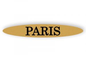 Paris - Gold Schild