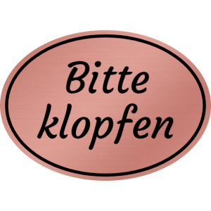 Bitte klopfen - Roségold