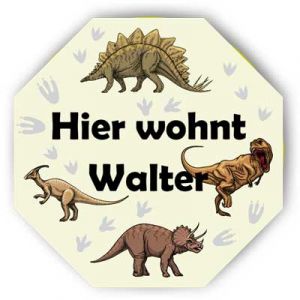 Kinder-Türschilder, Dinosaurier