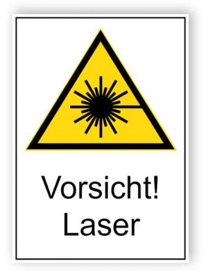 Vorsicht! Laser