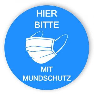 Hier Bitte Mit Mundschutz