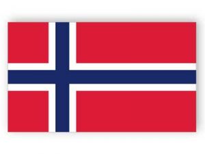 Norwegische Flagge - Aufkleber