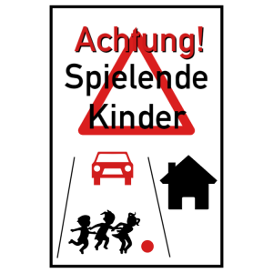 Achtung Spielende Kinder 1