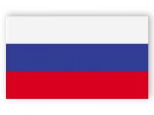 Russische Flagge - Aufkleber