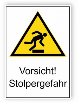 Vorsicht! Stolpergefahr