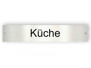 Aluminium Küchenschild