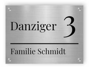 Türschild aus Aluminium 1