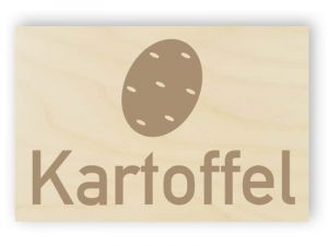 Kartoffel-Schild