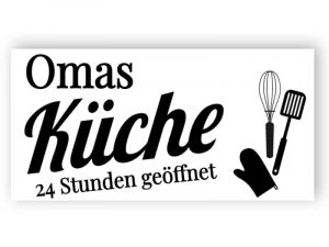 Omas Küche Schild