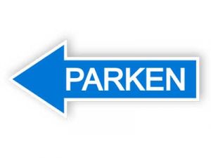 Richtung des Parkplatzes