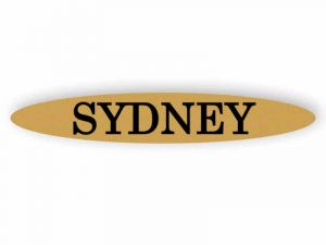 Sydney - Gold Schild