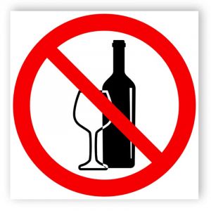 Kein Alkohol Schild