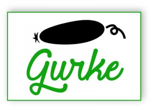 Gurke Schild