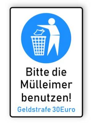 Bitte die Mülleimer benutzen 1