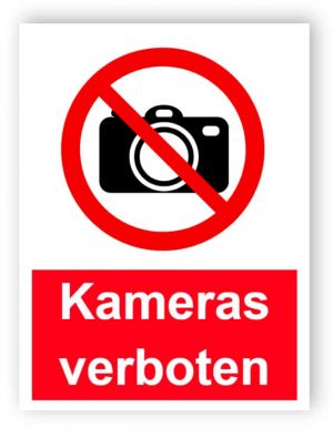 Kameras verbotenes Schild